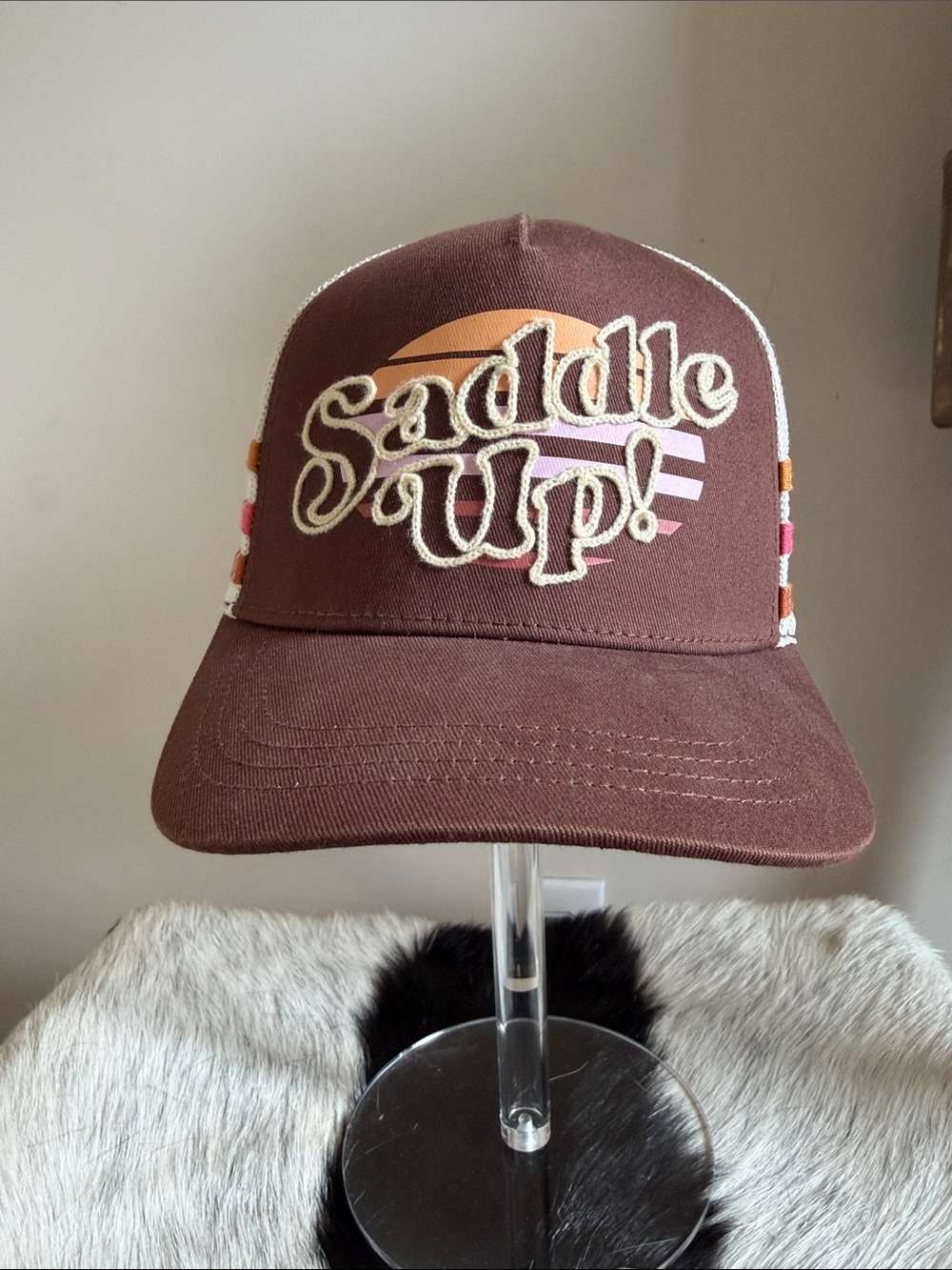Shyanne Brown 'Saddle Up!' Kids Trucker Hat with Colorful Accents